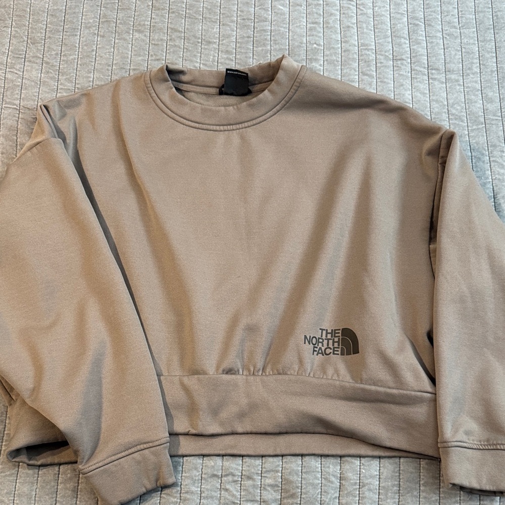 The North Face Beige Crewneck Crop Sweatshirt